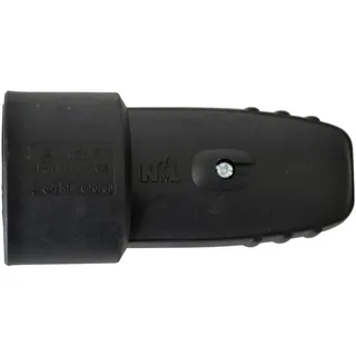 N & L 11390 Schutzkontaktkupplung Gummi 230 V Schwarz IP20