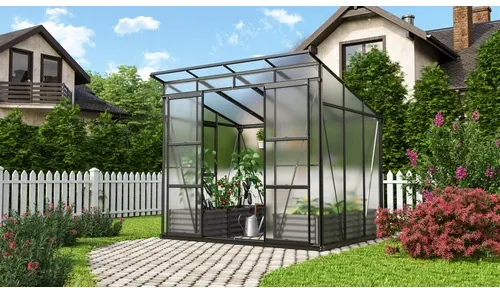 VITAVIA Gewächshaus »Freya Plus«, BxHxL: 192 x 231 x 254 cm - schwarz
