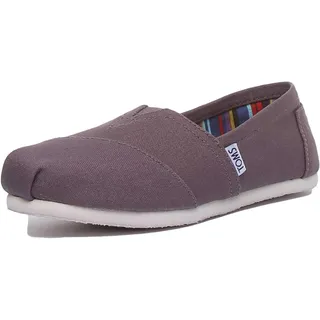 TOMS ALPARGATA Loafer Flat Espadrille Canvas Damen Grau 38 EU - 38 EU