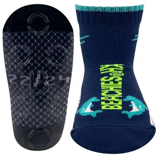 Beachies Wattsocken, Strandsocken, Schwimmsocken, Aquasocken - Delfin blau - Kinder blau 28/30