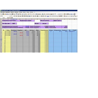 Kassenbuch und Kassenabrechnung - MS Excel mit Rechnung ( GoBD Excel 2007ff)