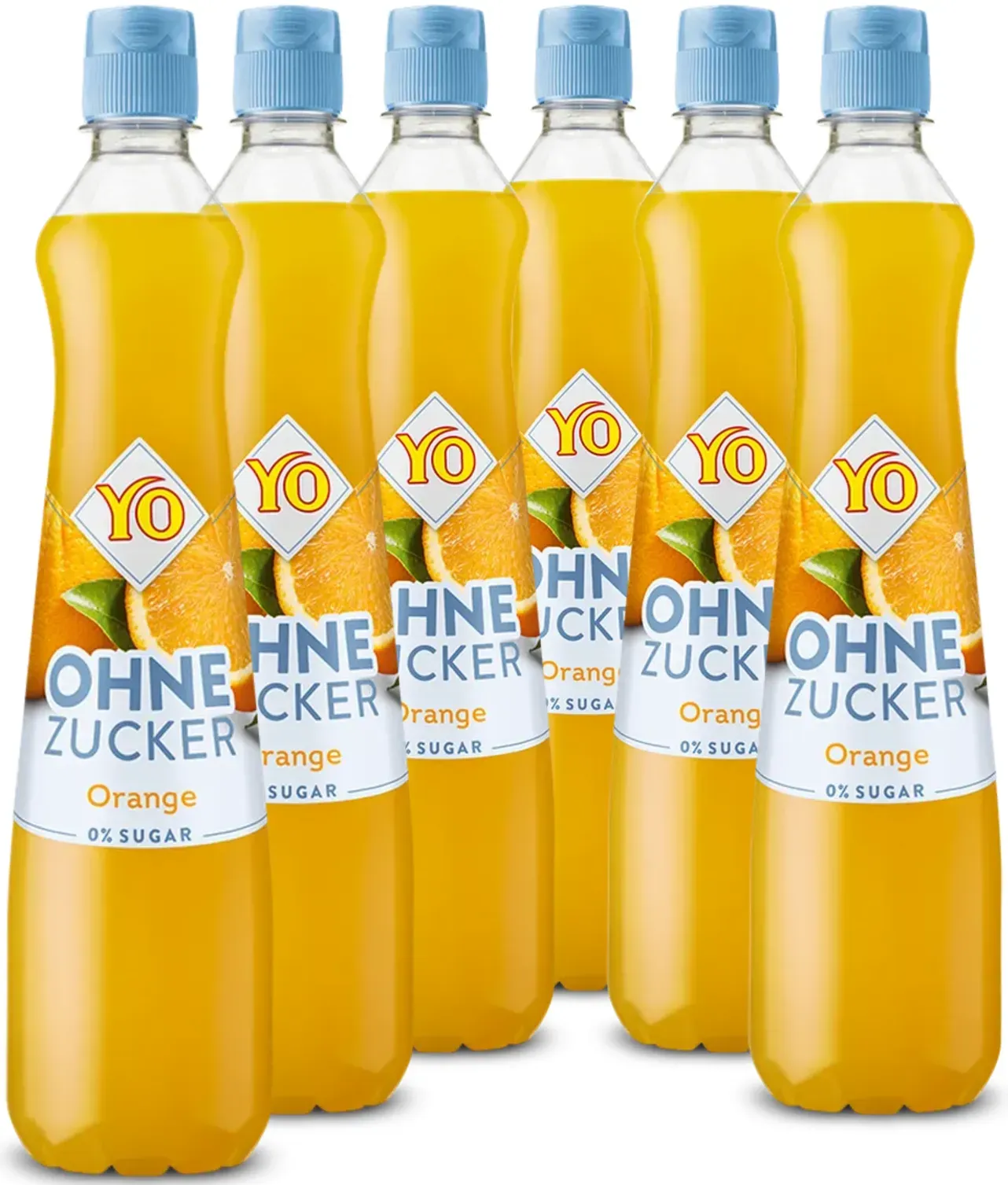 6 × YO Sirup Orange ohne Zucker