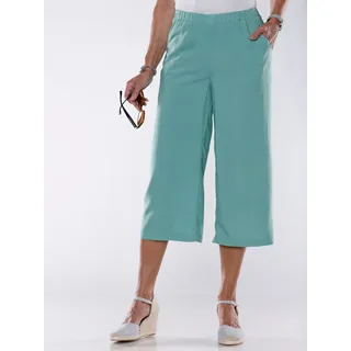 Culotte CLASSIC BASICS, Damen, Gr. 42, Normalgrößen, grün (salbei), 100% Viskose, unifarben, knielang, Hosen Culotte