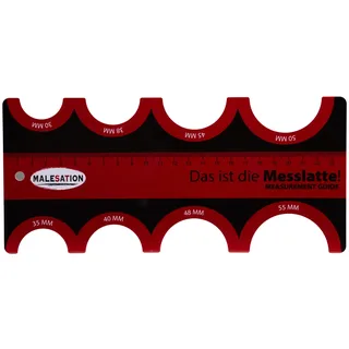MALESATION Guide zur Messung des Penis - Rot