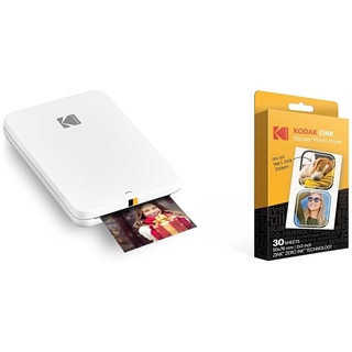 KODAK Step Slim Mobiler Sofortbilddrucker – Drucken Sie kabellos Fotos im Format 5 & 5