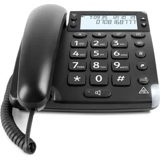 Doro Magna 4000 Lautes Schnurgebundenes Senioren Tischtelefon Schwarz Neu in - Schwarz
