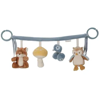 Little Dutch Kinderwagenkette mit Figuren Spielzeug für Baby Fuchs blau - Forest Friends