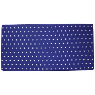 Kindermatratze Babymatratze mit Baumwollbezug, waschbar & rollbar–Allergikergeeignet, Best for Kids, 6 cm hoch, (Set), 60x120 cm, Bezug aus Baumwolle, Hergestellt in der EU blau