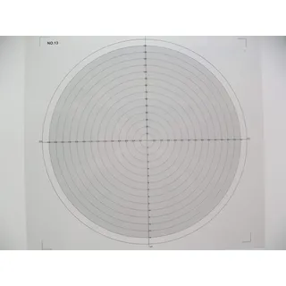 Optische Vergleichstabelle für Profilprojektor Overlay Chart