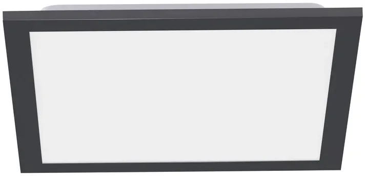 LED Panel, Rahmen schwarz, dimmbar, CCT Farbsteuerung, quadratisch, modern
