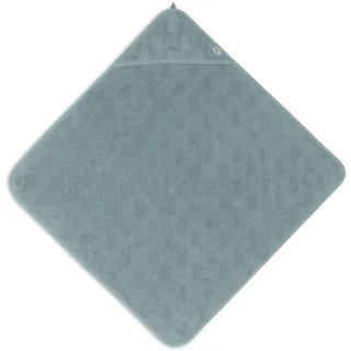 Jollein Kapuzenhandtuch Baby - Frottee, Miffy Jacquard Sea Green - 100% Baumwolle - 75x75cm - Oeko-TEX-Zertifziert - Babyhandtuch mit Kapuze für Mädchen und Jungen