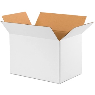Packung mit 20 Kartons weiße Farbe Innenmaße lengthanchoxalto in Zentimetern: 30x20x20 cm. Kartons mit Klappen Einkanal verstärkt für Sendungen, Pakete, Umzüge, Geschenk...