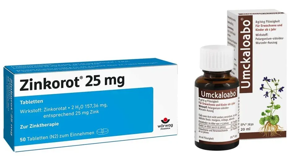 Zinkorot 25 Mg Tabletten + Umckaloabo Flüssig