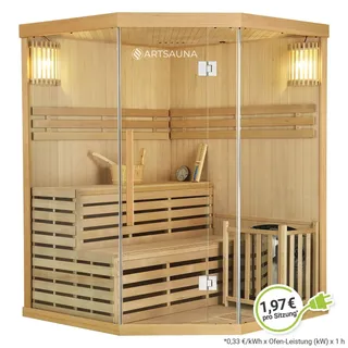 Artsauna Espoo150 Premium inkl. 6 kW Ofen + int. Steuerung