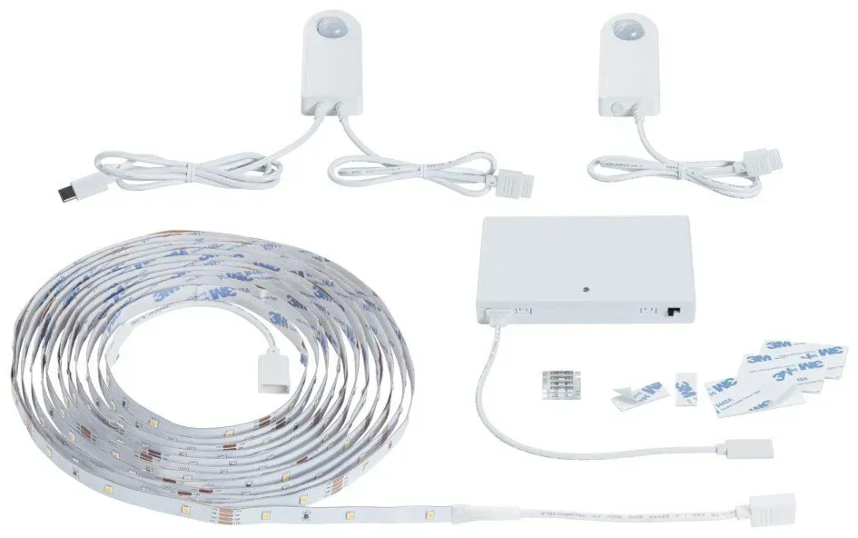 Paulmann 71120 LED Strip batteriebetrieben Dämmerungsgesteuerter Bewegungsmelder (IR) 5m 5W 180lm/m