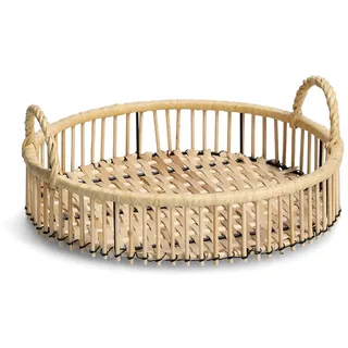 Zeller Dekotablett Rattan, Ø 32 cm,