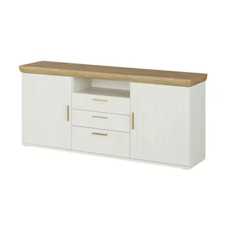 uno Sideboard  Jorvic , weiß , Maße (cm): B: 194 H: 83 T: 45.0
