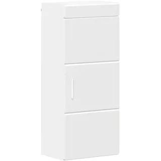 vidaXL Badezimmer-Wandschrank mit Regal TULUM Weiß 37 x 24,5 x 86 cm