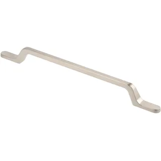 GTV - Möbelgriff FLAVIO - Griff Griffe Möbelgriffe - Bohrlochabstand 128 mm - Zamak - Edelstahloptik