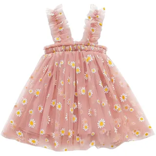 Mädchen Kleidung Gänseblümchen lässige Sommer Strand Hocker Kinder Blumenkleid Baby Kleinkind Mädchen Kleidung & Rock Für Jugendliche Mädchen (Pink, 1-2 Years)