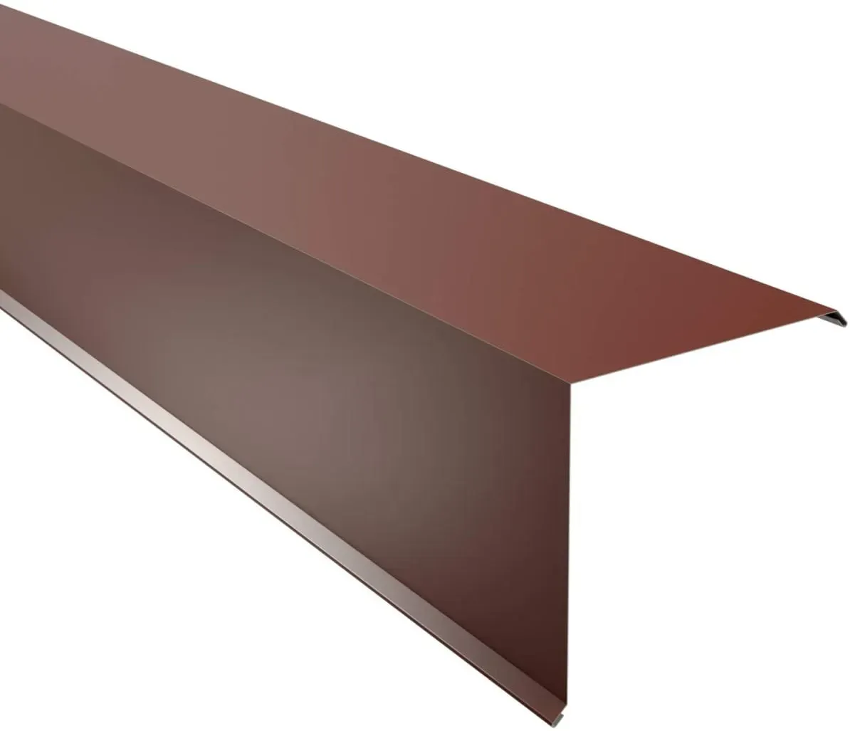 Ortgangwinkel | 20 x 20 cm | Aluminium 0,70 mm | 25 μm Polyester | 8012 - Rotbraun