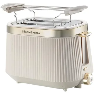 Russell Hobbs Toaster Brontë Stone 26761-56 2 Scheiben] 980 W & Look, Auftaufunktion, Aufwärmfunktion, Stop- & Hebefunktion, Brötchenaufsatz)