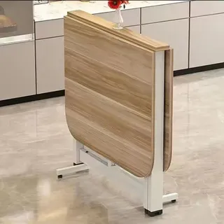 Drop-Leaf-Esstisch, Klappbarer Esstisch, Faltbarer Küchentisch aus Holz, Multifunktionaler Erweiterbarer Tisch, Mobiler Klapptisch, Faltbare, Ausziehbare, Platzsparende Möbel, Faltbar in 3 Formen ( Co