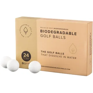 Biodegradable Golf Balls Wasserlöslich, umweltfreundlich, Golfgeschenk, wasserlöslich, perfekt für Outdoor-Übungen, löst Sich in 2–4 Wochen auf (24)