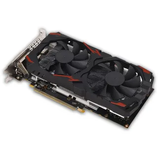 Dpofirs RX 580 8 GB 256BIT Gaming-Grafikkarte mit Zwei Lüftern für Desktop-PCs, Plug-and-Play, Effizient und Leise, Einfache Installation, Stabil und Langlebig (580 8G D5)