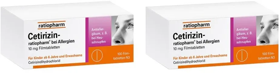 Cetirizin-ratiopharm® bei Allergien 10 mg Filmtabletten