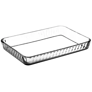 Pasabahce 59204 Borcam Auflaufform und Form, rechteckig, Glas, 40 x 27 cm