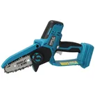 Akku-Minikettensäge 18V DEDRA mit 4 zoll Ketten ohne Akku/Ladegerät, Leichtgewicht 1,2kg Kettengeschwindigkeit 4,8m/s 3200 RPM Handkettensäge für präzises Schneiden von Ästen im Garten