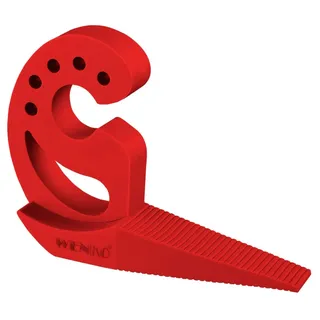WENKO 50501100 Türstopper und Fensterstopper Multi-Stop, Thermoplastischer Kunststoff TPR, 11,8 x 7,7 x 2,5 cm, rot