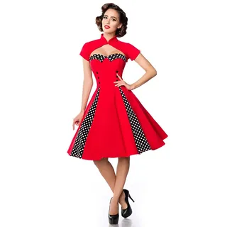 Belsira Vintage Kleid Retro Rockabilly Vintagekleid 50er Jahre - XL