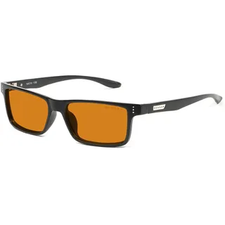Gunnar Gaming- und Computerbrille | Model: Vertex, Rahmenfarbe: Smoke, Linsenfarbe: Amber MAX (Blockiert 98% Blaulicht & 100% UV-Licht) | Anti-Blaulicht-Brille | Patentierte Linse - Einheitsgröße