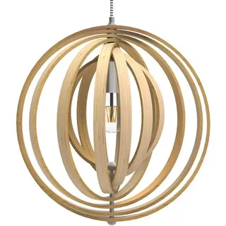 Tomons Pendelleuchte Holz im Mobilé-Stil, Hängeleuchte mit außergewöhnlichem Design im nordischen Stil, Rahmenelemente beweglich, Lampe u.a. geeignet für Restaurants, Bars und Ihr Zuhause - PL1004