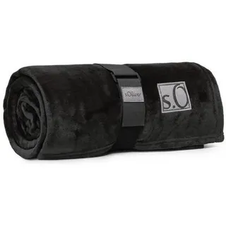 Kuschelsoft ¦ schwarz ¦ Synthetik ¦ Maße cm B: 150