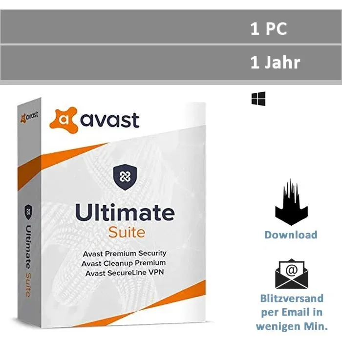 Avast Ultimate Suite 2026, 1 Gerät - 1 Jahr, Download