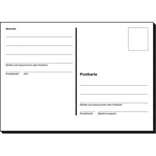 Sigel Postkarten PS600 weiß, 100 Stück