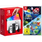 NINTENDO SWITCH Konsolen-Set "NSW OLED Konsole weiss inkl.Super Mario Galaxy 1+2", weiß, B:24,2cm H:1,39cm T:10,2cm, Spielekonsolen