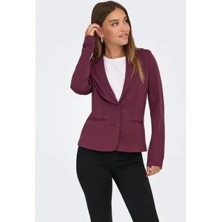 Only regular fit, Blazer aus Viskose-Mix Modell 'POPTRASH LIFE', Bordeaux, M