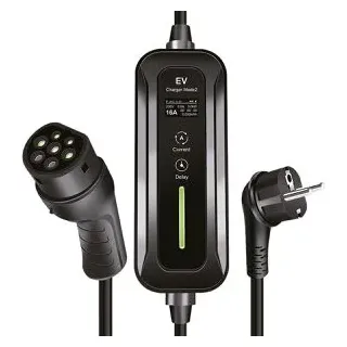 Logilink EVL0100A, Ladestation, Mobile EV-Ladestation Typ 2, 3.70 kW, 16 A, CEE 7/7)