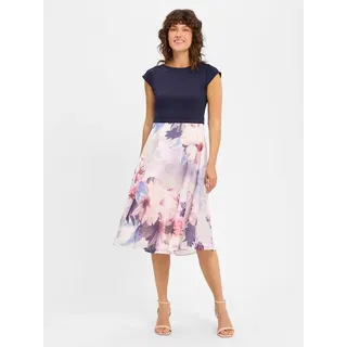 Swing Cocktailkleid aus Satin, Bordeaux, 36
