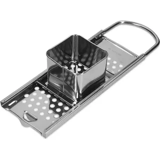 Navaris Spätzlehobel - Spätzlereibe - Spätzlepresse - Spätzlesieb - Reibe aus rostfreiem Edelstahl mit Spätzleschaber - Spätzlebrett -