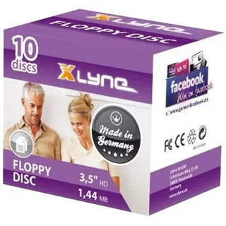 xlyne Diskette 9010000 10er Pack schwarz