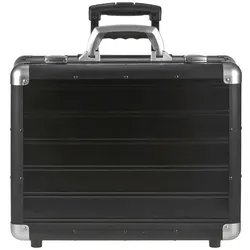 Alumaxx Trolley Pilotenkoffer Businesstrolley Overnight Fach Organizer Rollen Alu 45167