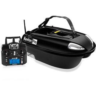 BearCreeks Navitec Futterboot – Standard & GPS-Autopilot Version mit optionalem Farb-Echolot - Schwarz - Kein Fischfinder - Kein GPS-Autopilot