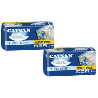 CATSAN Smart Pack – Nichtklumpende Katzenstreu auf saugfähigem Vlies – 2 Packungen mit 4 Packs 16L (4x 4L)