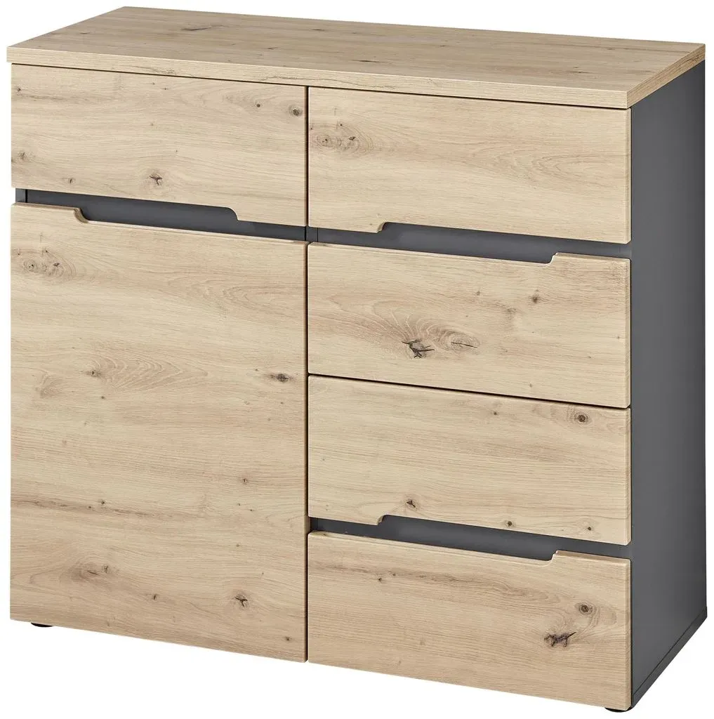 Kommode MEMPHIS GH25 1-türig Artisan Eiche Graphit Nachbildung
