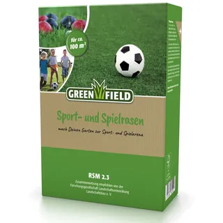 Greenfield Rasensamen Spiel- & Sportrasen (2 kg, 100 m2)